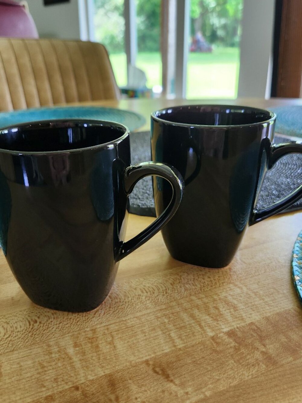 10 Strawberry Street Nova Black Coffee Mugs (2)